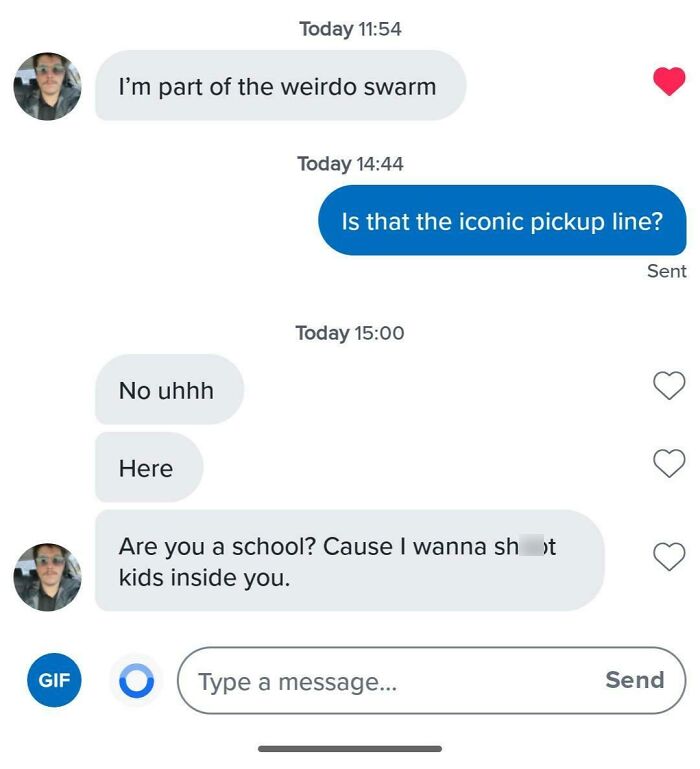 He Claimed To Have An 'Iconic Pickup Line'