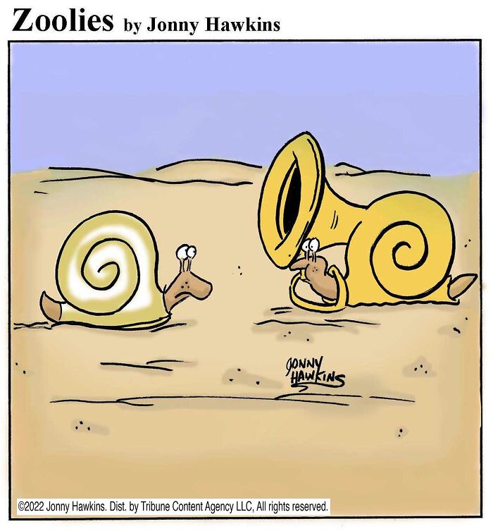 Snail With a Tuba? Why Not!