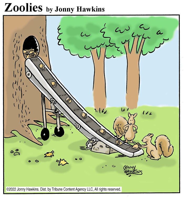 Squirrels Stashing Like Pros