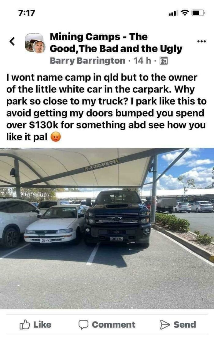 This Guy Thinks His Fancy Truck Runs The World