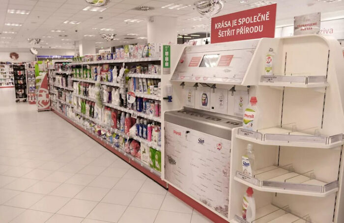 Drugstores in the Czech Republic Let You Refill Your Bottles With Shampoo and Shower Gel—Save the Planet and Your Wallet!