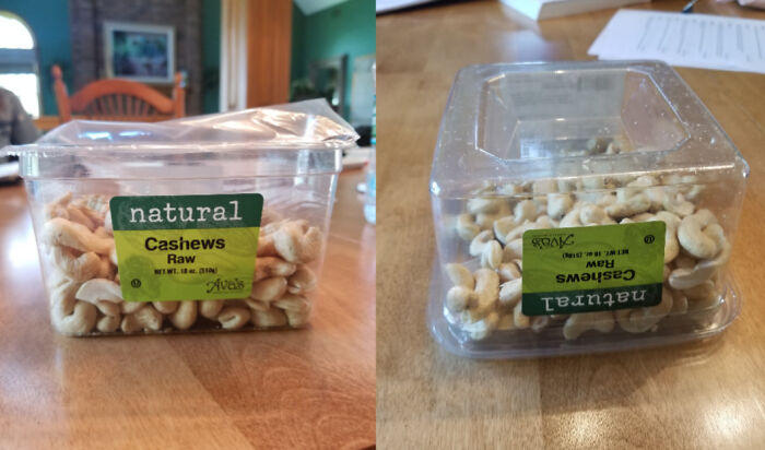 Cashew Package Prank: Why’s My Hand Hitting Bottom So Fast?