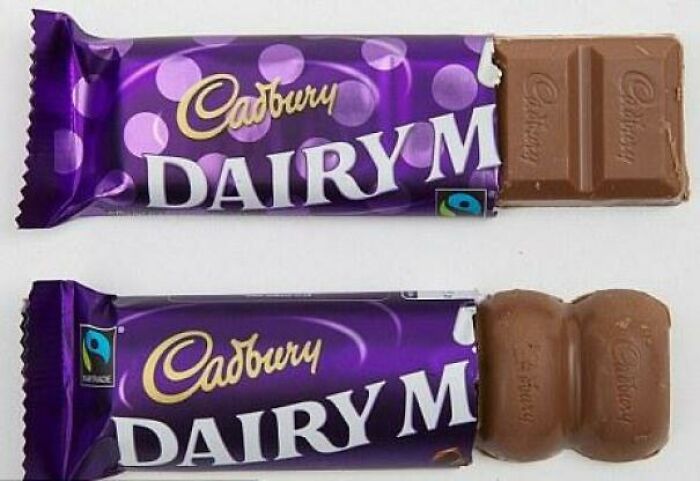 Cadbury Cut Corners Big Time! Bar Shrunk Over 8%