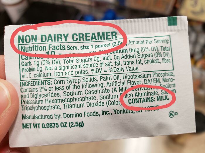 Calling This "Non-Dairy" Is Just Wrong