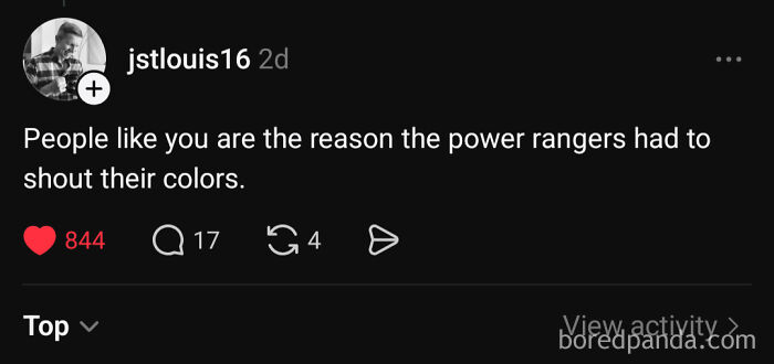 Power Rangers Insult (The Color Scheme Doesn’t Lie)