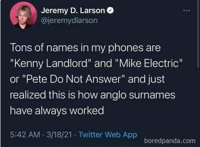 Modern Last Names, But Make It Weird