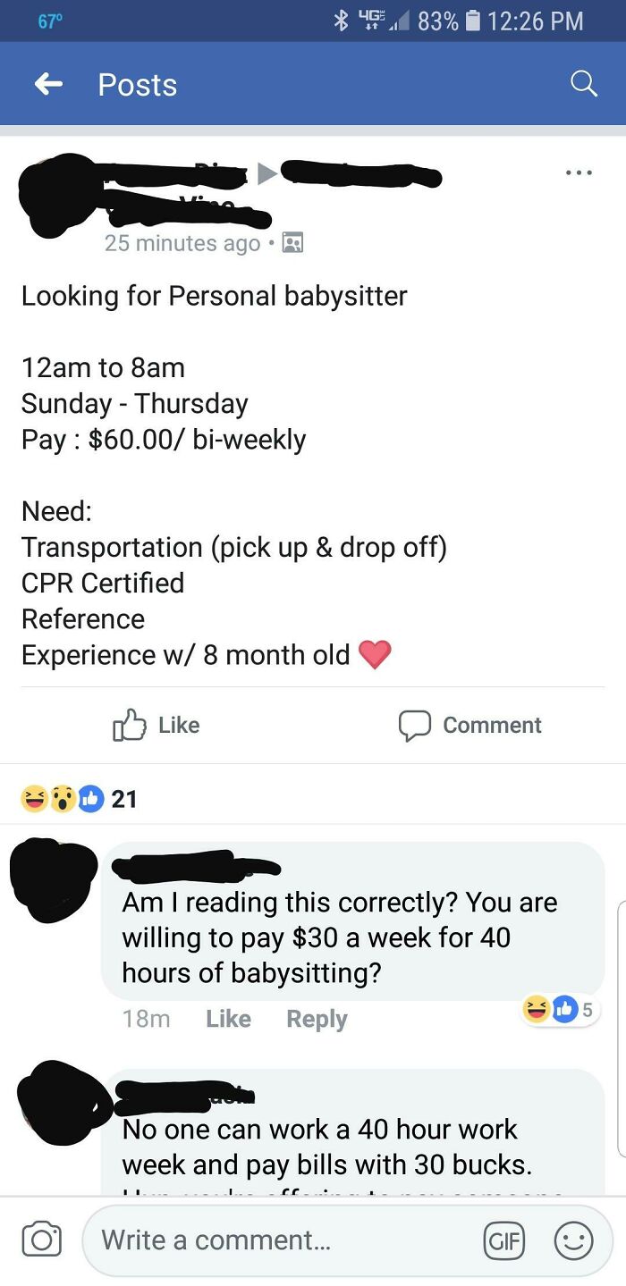 75 Cents An Hour Babysitting? What Even Is This?