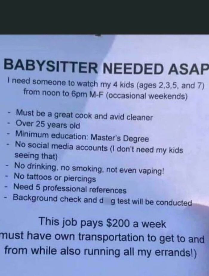 Got a Master’s Degree? Great! Now Babysit Four Kids For $6.67 An Hour