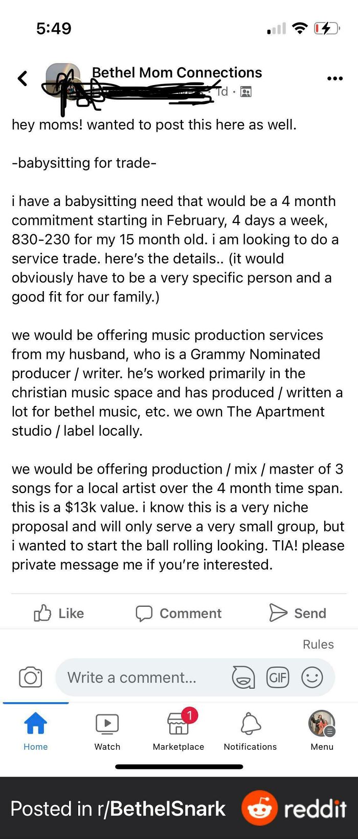 Looking For Babysitter, Will Pay With Music Production… Yep, Really