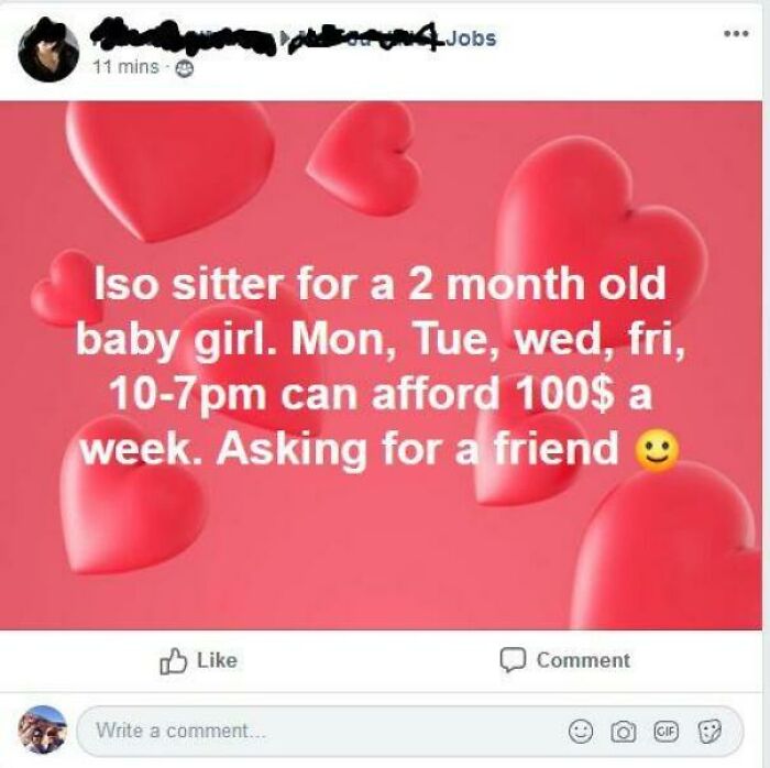 Babysitting A 2-Month-Old For An Astronomical $2.78 An Hour
