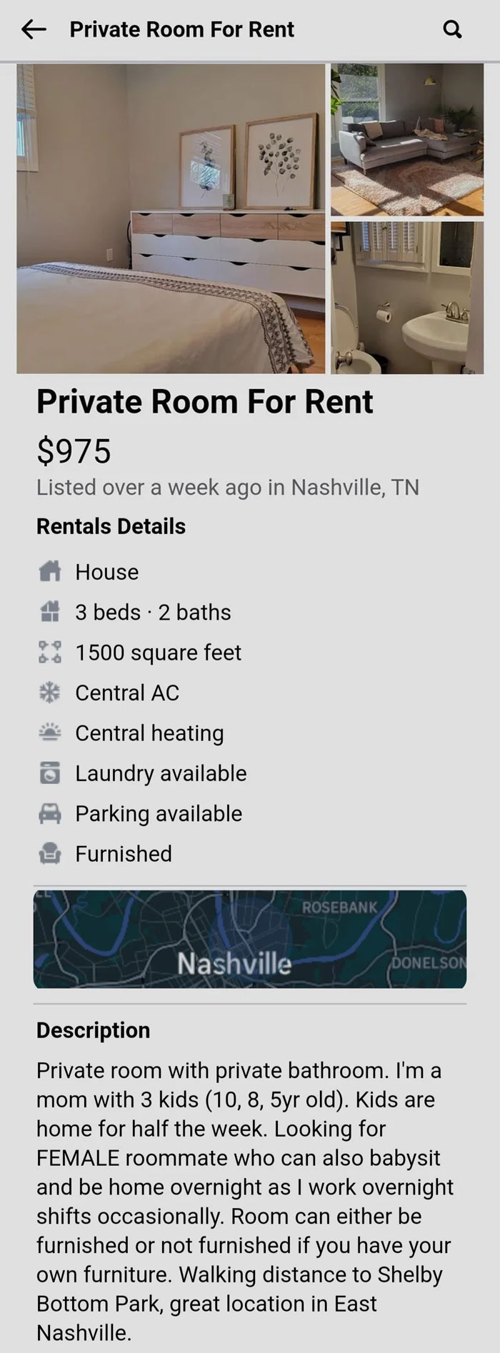 Live-In Nanny For 3 Kids Under 11 And $900 A Month, Anyone?