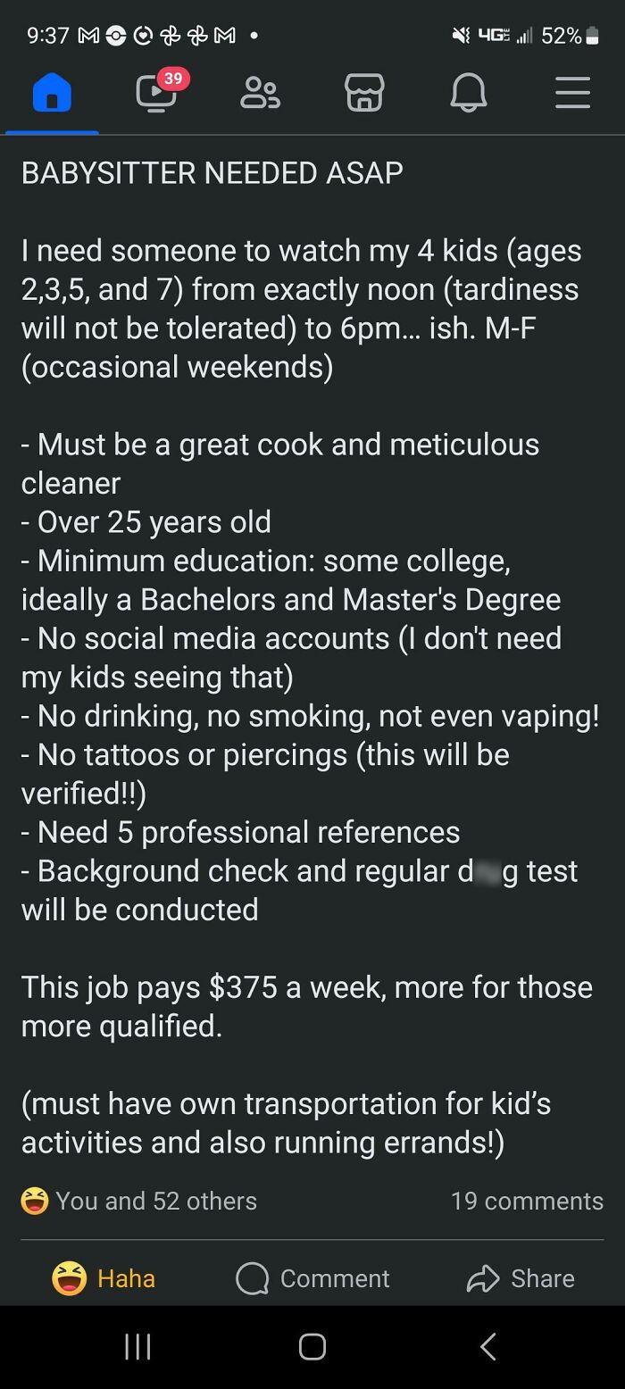 Watch 4 Kids For 30+ Hrs A Week, Only $375! Sounds Fair, Right?