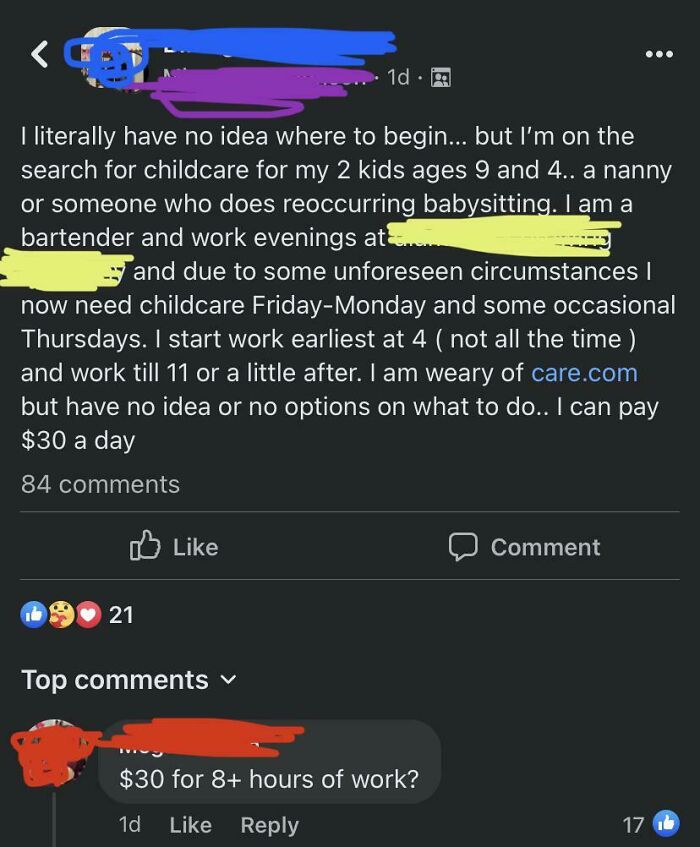 $30 A Day For 8 Hours And 2 Kids... Is This Insane Or What?