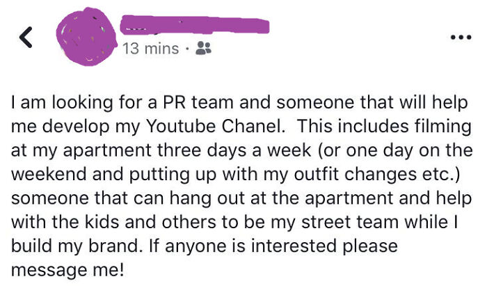 Babysit My Kids AND Help Me Get Famous! Deal?