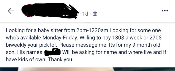$2.47 An Hour For My 9-Month-Old Baby... And She Still Complains!