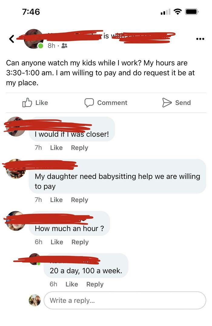Asking For 10 Hours Daily Babysitting At $2 An Hour? Nope, Just Nope