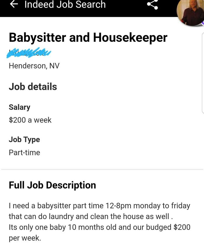 40 Hours A Week Babysitting A 10-Month-Old AND Cleaning for $200? Dream Job!