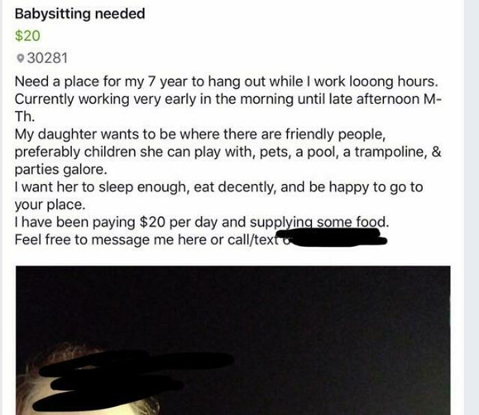 Babysit My Kid For $20 A Day. Too Much?