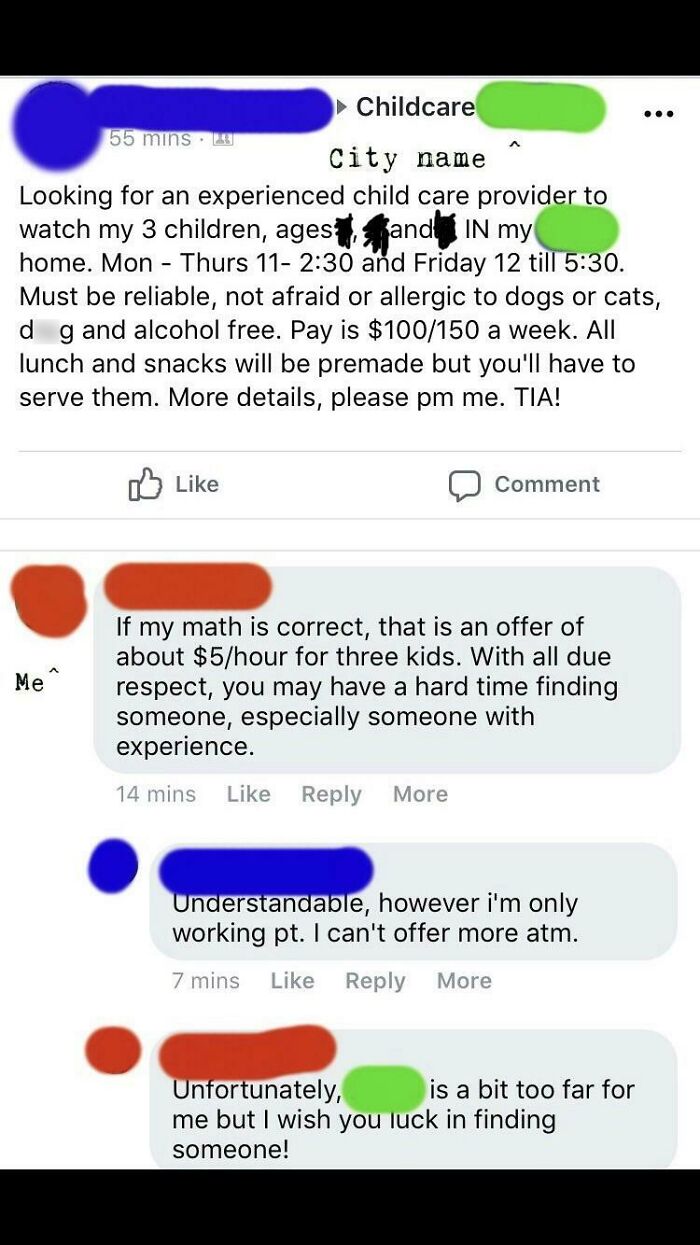 Babysit 3 Kids For Under Minimum Wage! Must Be Alcohol-Free, Though