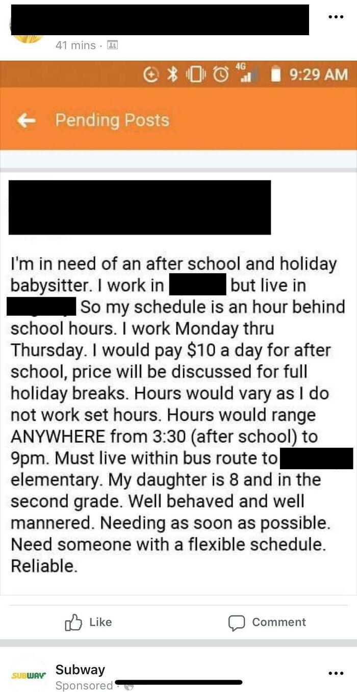 Crazy Lady Wants Under $2 An Hour For Babysitting. For Real.