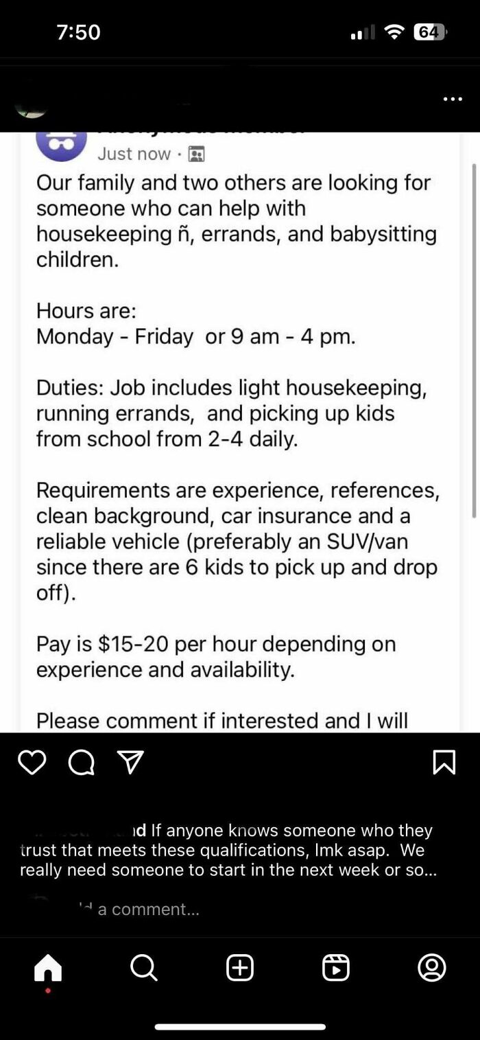 My Cousin Thinks ‘Nobody Wants To Work’ Because She Pays Insane Babysitting Rates