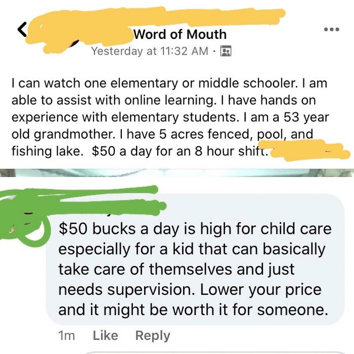 Offering $6.25 An Hour To Babysit, But It’s ‘Too Expensive’
