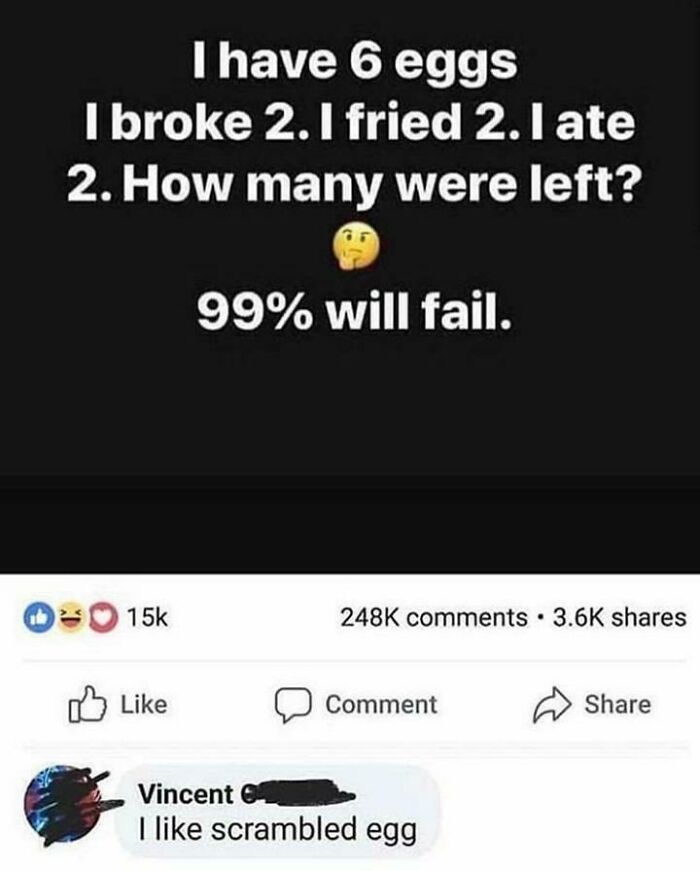 Scrambled Egg Confusion
