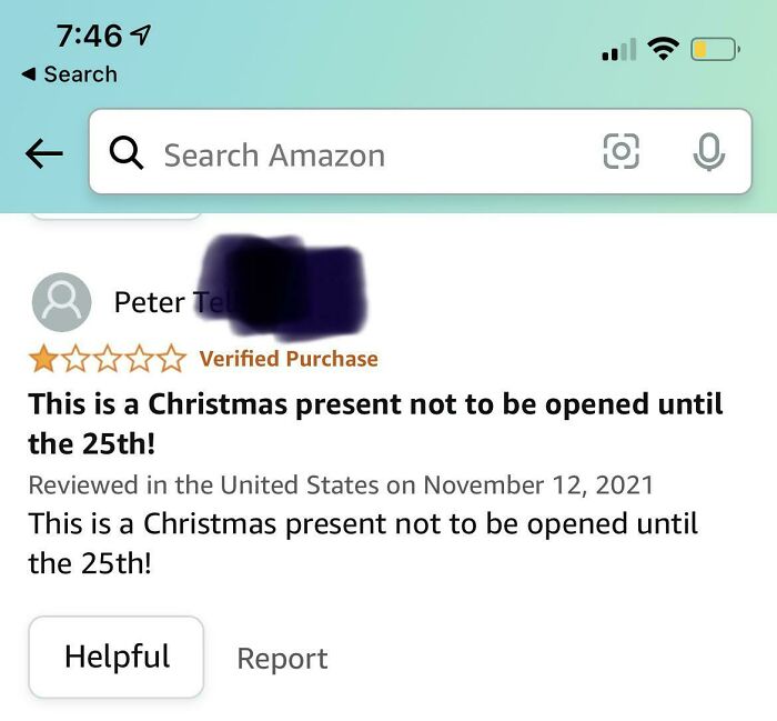 An Amazon Review Like No Other
