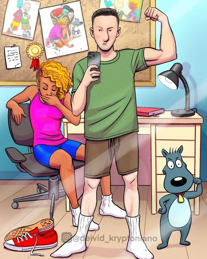 What If Doug Funnie Grew Up? This Artist Drew His Adult Life and It’s Surprisingly Chill