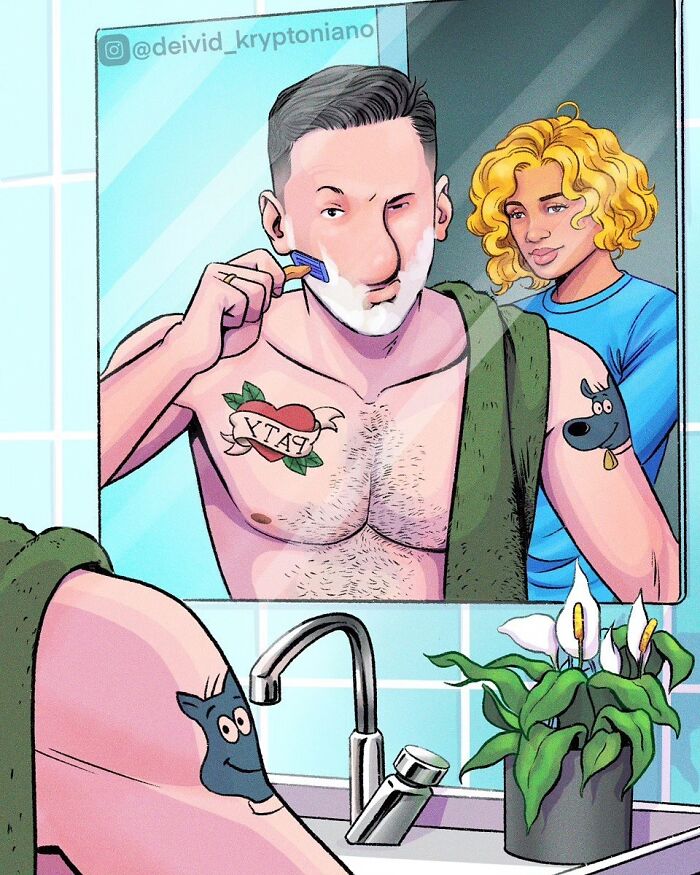 What If Doug Funnie Grew Up? This Artist Drew His Adult Life and It’s Surprisingly Chill