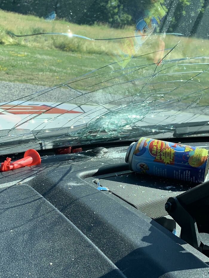 Left An Air Horn On The Dash In The Hot Sun. It Went Off... Loudly