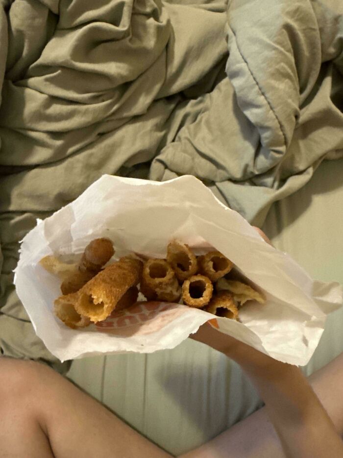Mozzarella Sticks That Forgot The Mozzarella. Crunchy Mystery