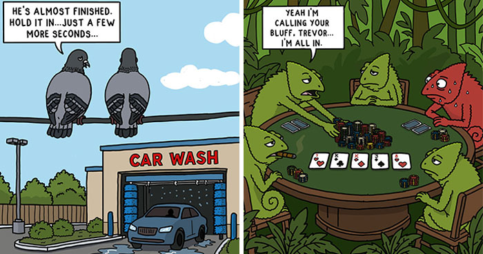 30 Single-Panel Comics That Make Total Chaos Look Way Too Chill
