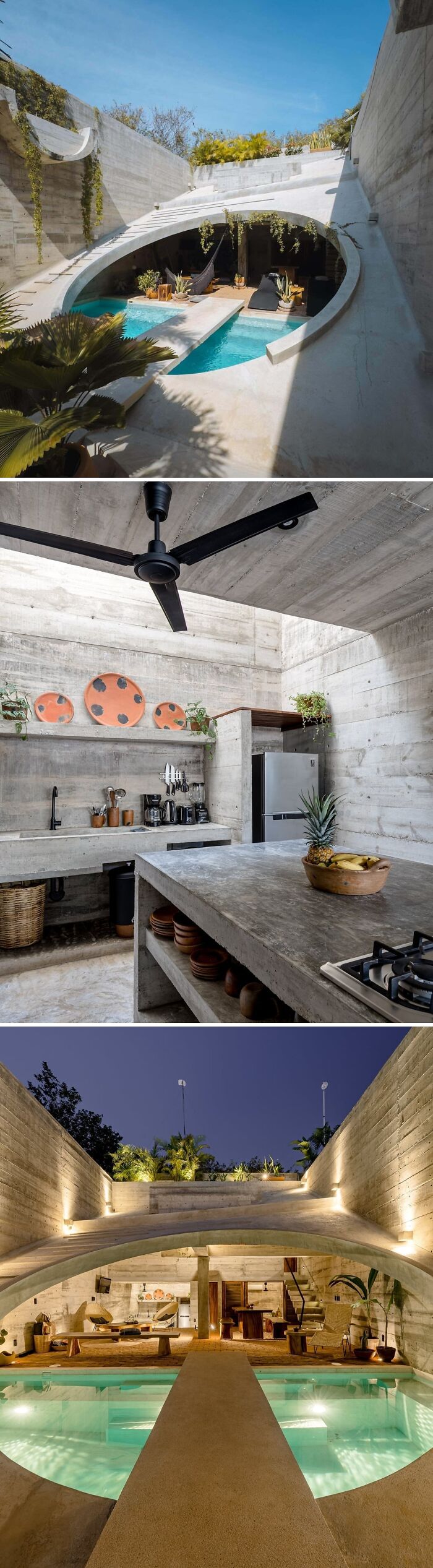 Bold Brutalism Meets Chill Indoor-Outdoor Life In Mexico