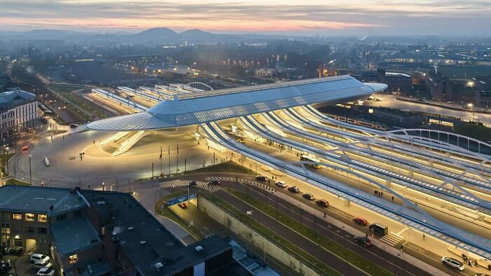 Mons Station By Santiago Calatrava: Future Train Vibes