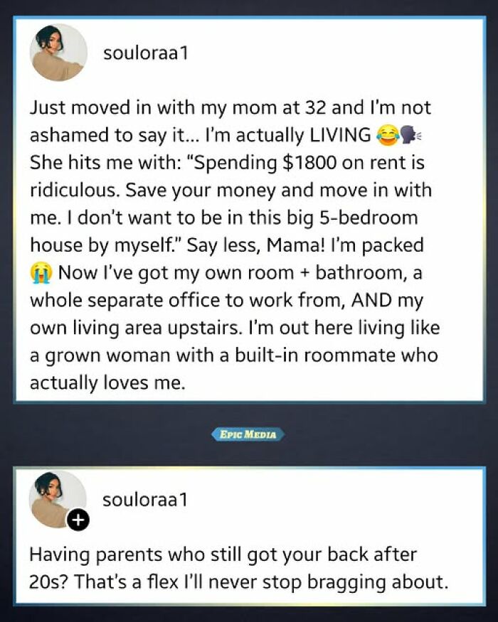 Just Moved In With My Mom And It’s Pure Gold