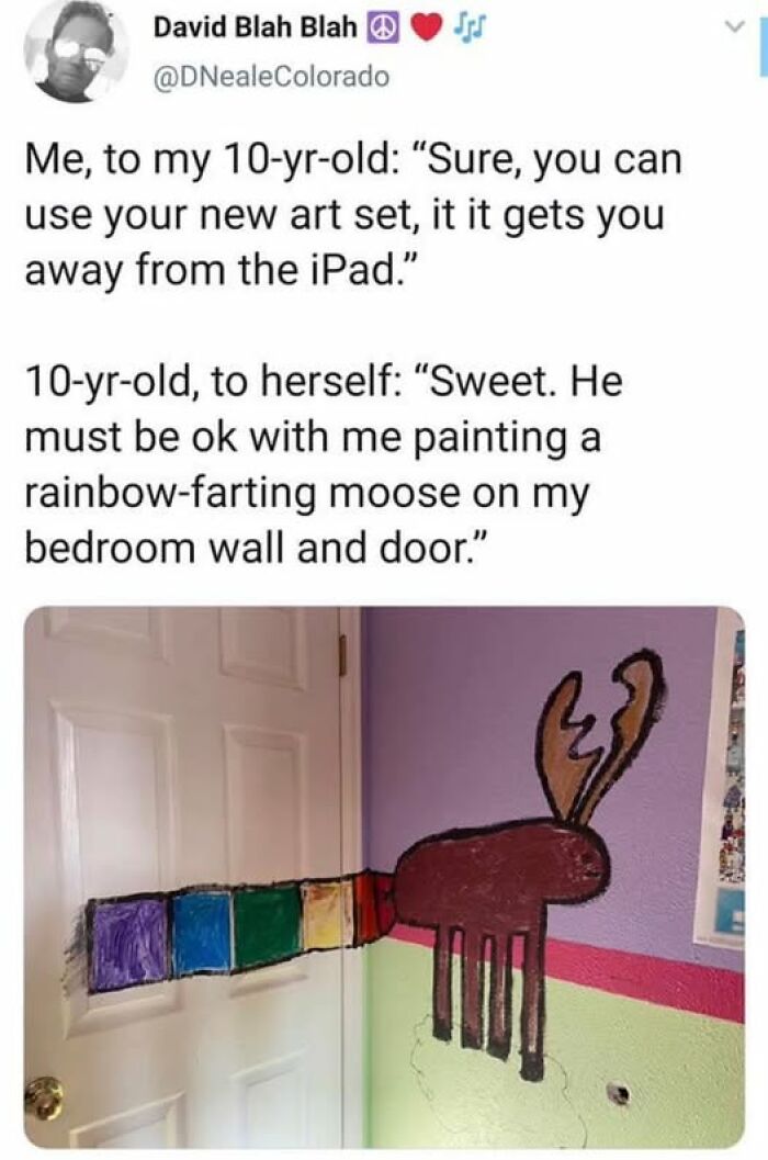 Sure, You Can Use Your New Art Set. Go Crazy!