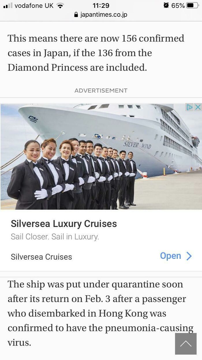 Interested in Coronavirus? Book Our Cruise! (Yikes!)