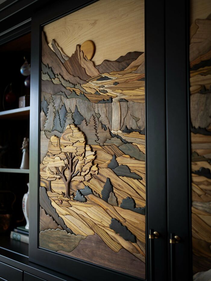 Check Out These Wild Intarsia Panels Made From 19 Types Of Wood
