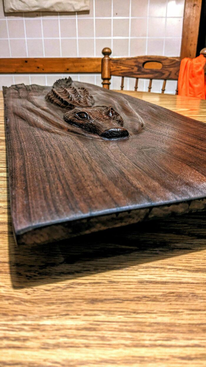 Check Out This Massive 36" Slab Of Stunning Black Walnut