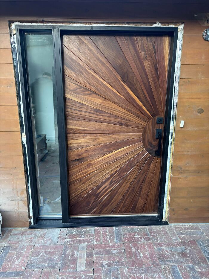 Walnut Entryway That Makes You Go 'Wow!'