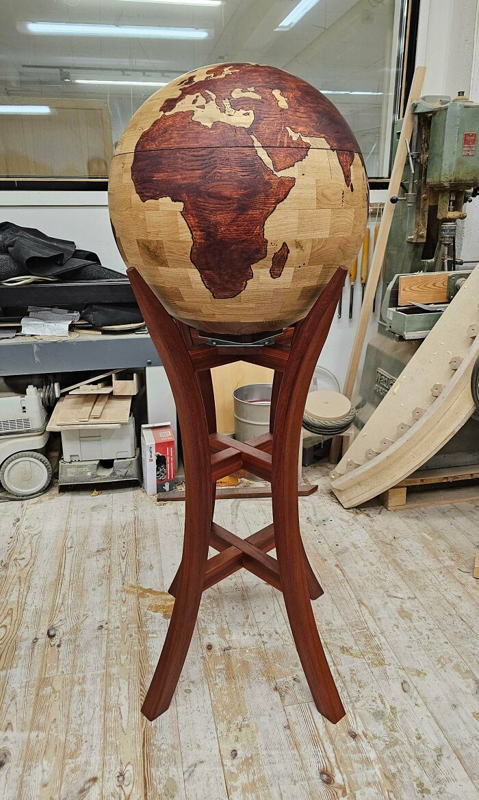 Globe Liquor Cabinet—Nearly 200 Hours Later, A Classic Is Born
