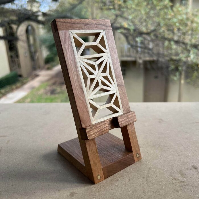 Made A Phone Stand Because Using My Phone Was Just Too Hard