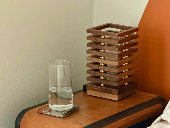 Follow Up: Completed That Lamp With Brass Balls—Looks Amazing!