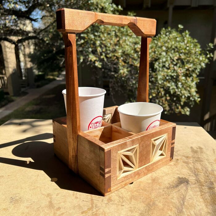 I Made A Drink Carrier Because Carrying Drinks Is Hard