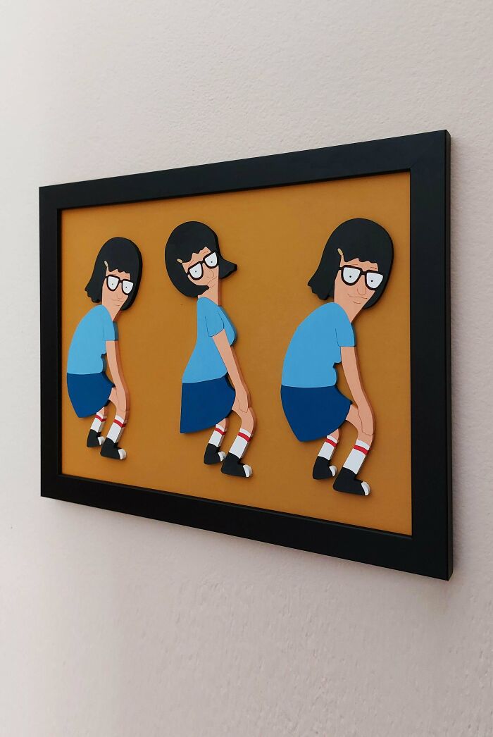 Wood Wall Art Featuring Tina Belcher Twerking (Yes, Really!)