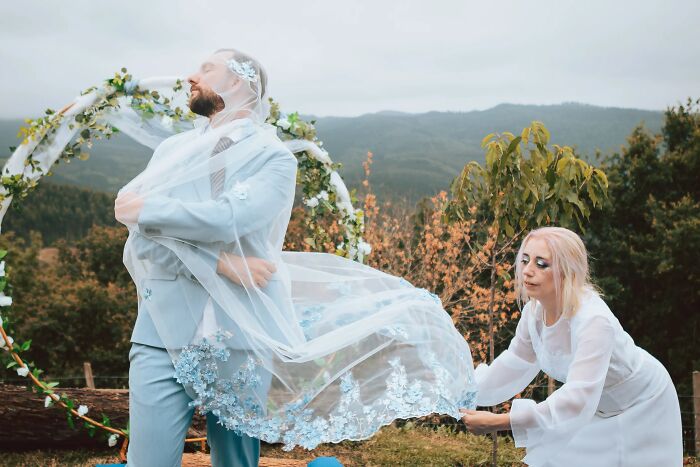 Groom Needed His Own Glam Moment Too