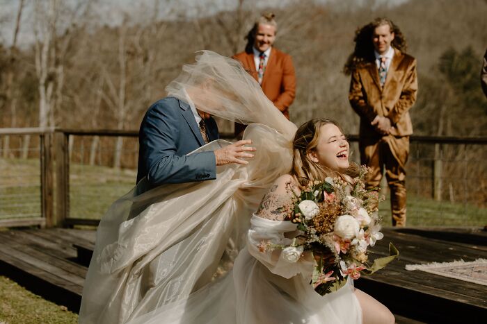 Dad Almost Took Me Down By Stepping On My Veil... And Then My Dress
