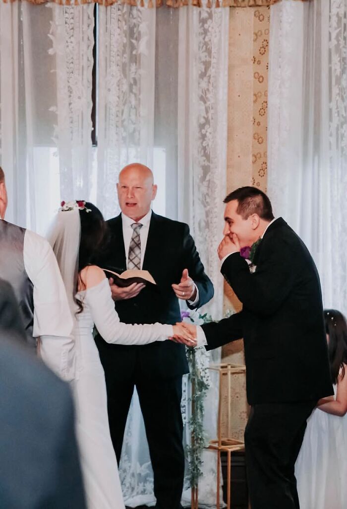 We Kissed Just As I Got To The Altar