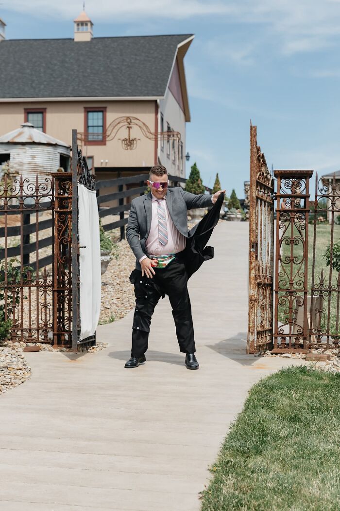 Our Flower Guy’s Tear-Away Pants Had More Pants Underneath!